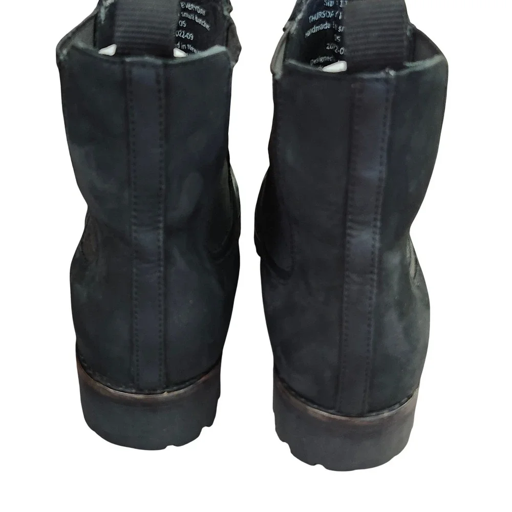 Thursday Boot Co Legend Chelsea Boots Matte Black Rugged Slip-on Womens 12 Lug